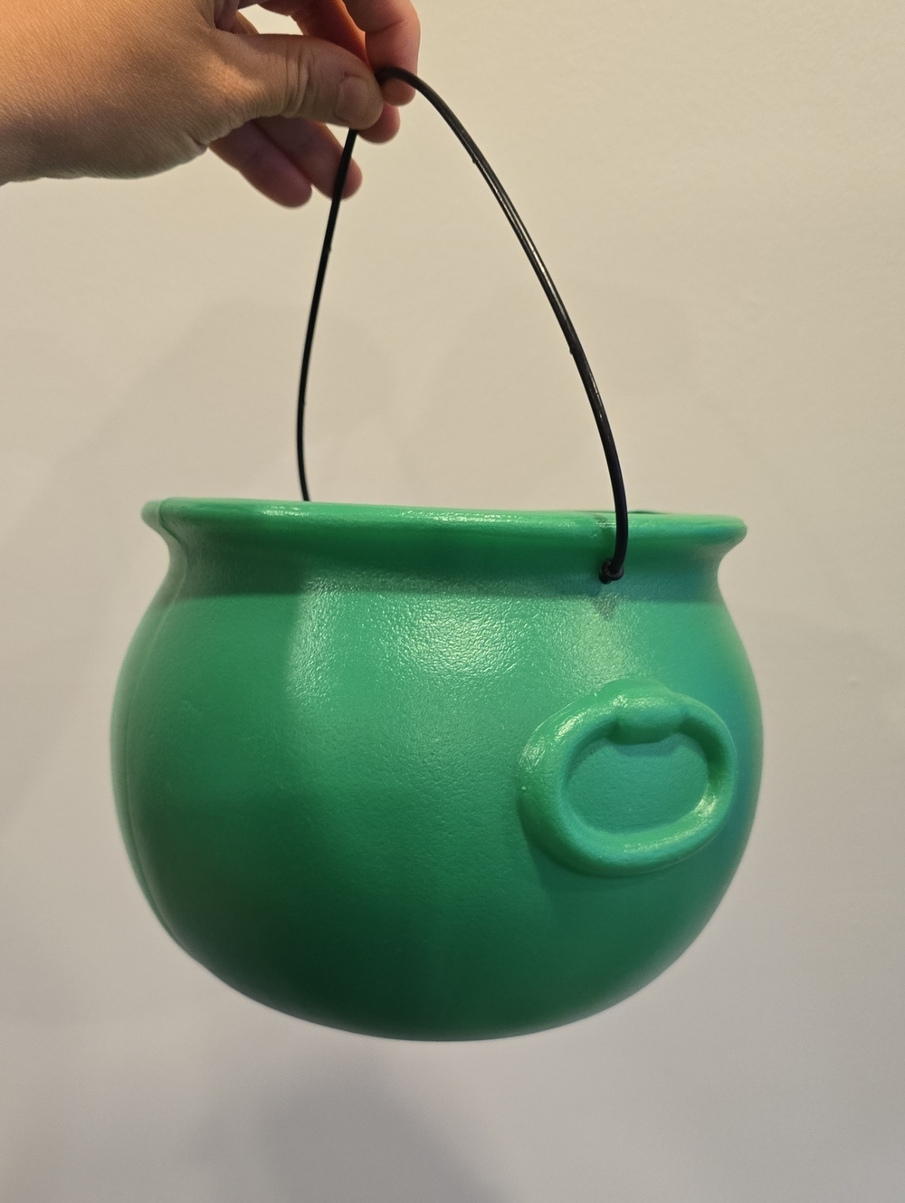 Vintage Halloween Blow Mold Witch Cauldron